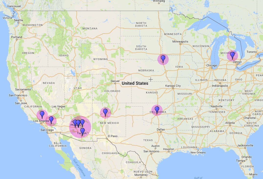 Communities map